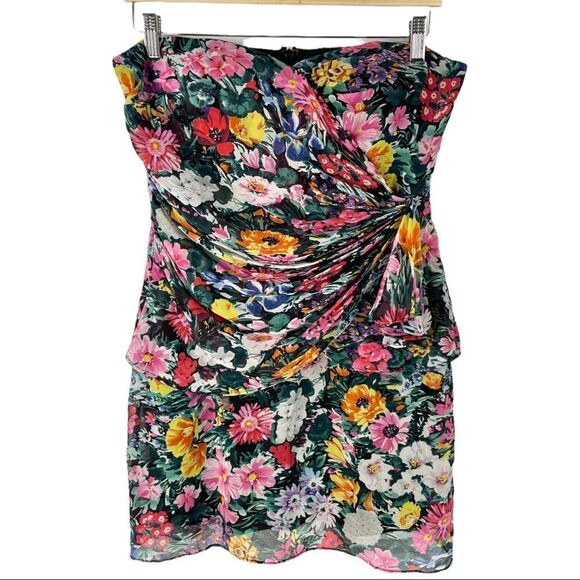 Yumi Kim Strapless Floral Dress - Multicolor - Picture 4 of 8